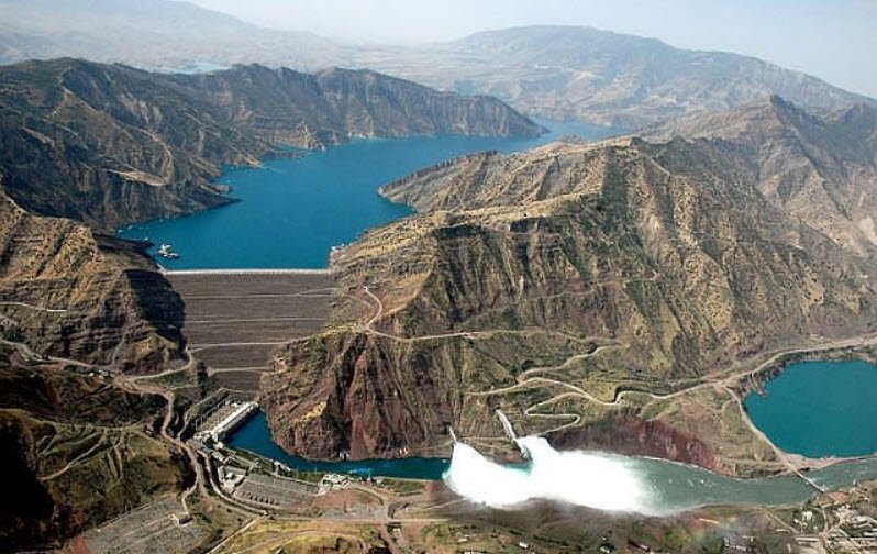 Norak Reservoir (Norak Dam), Khatlon Region, Tajikistan